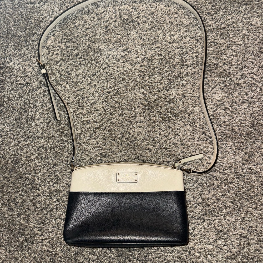 Kate Spade Black and Cream Crossbody Bag